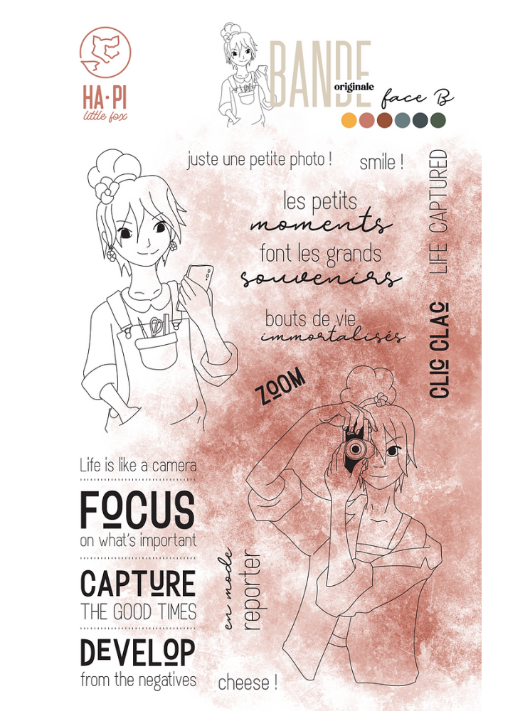 Clic Clac - Collection "Bande Originale Face B" - Tampon clear - HA PI Little fox