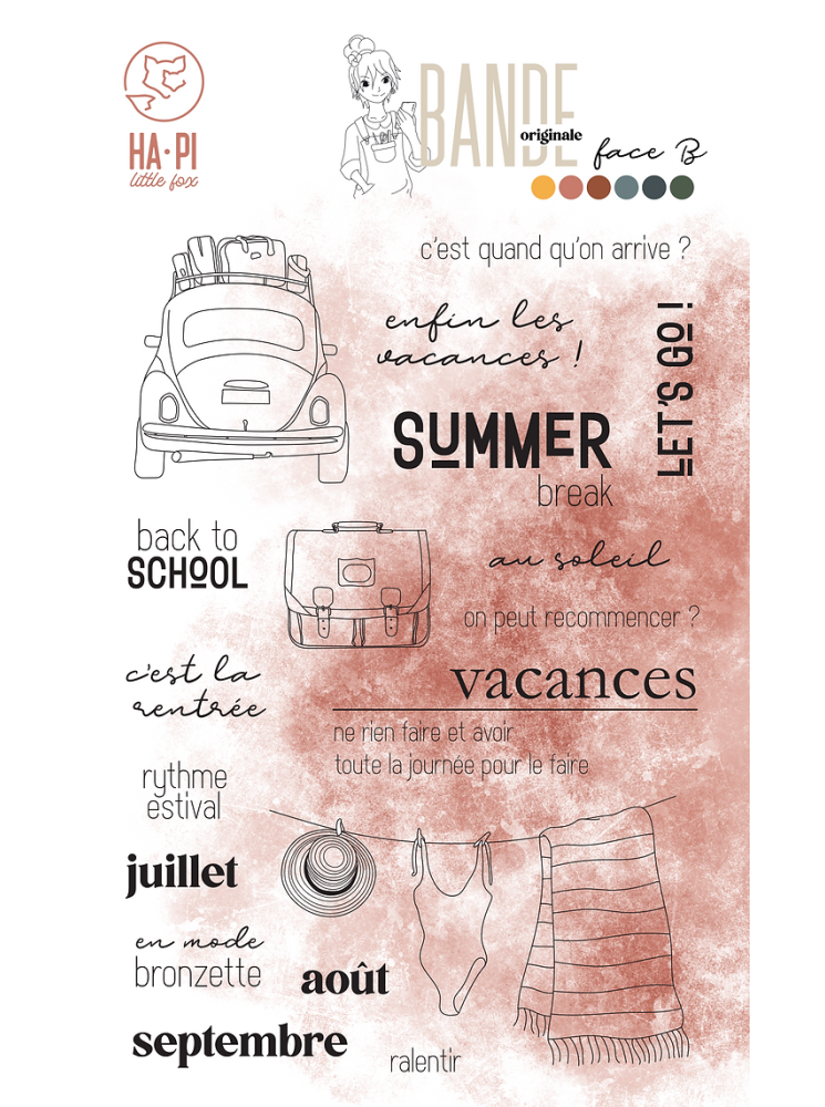 Summer Break - Collection "Bande Originale Face B" - Tampon clear - HA PI Little fox