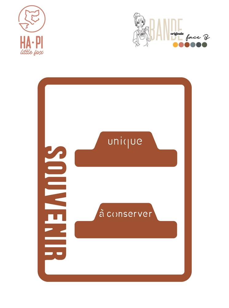 Cadre Souvenir - Collection "Bande Originale Face B"  - dies -  HA PI Little Fox