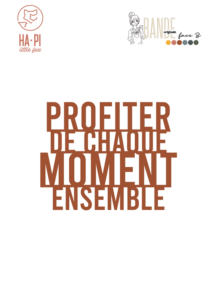 Chaque Moment - Collection "Bande Originale Face B"  - dies -  HA PI Little Fox