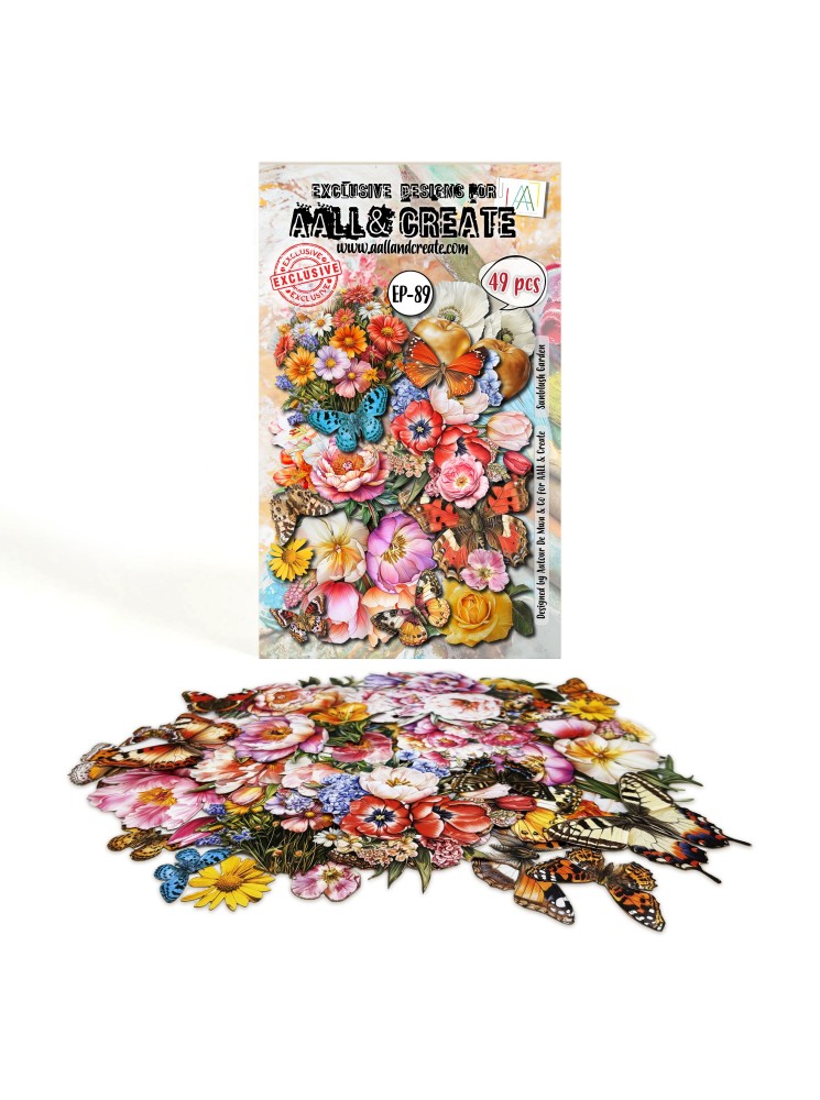Ephemera - Die cut 89 - Sunblush Garden - Collection "Botanical" -  Aall & Create