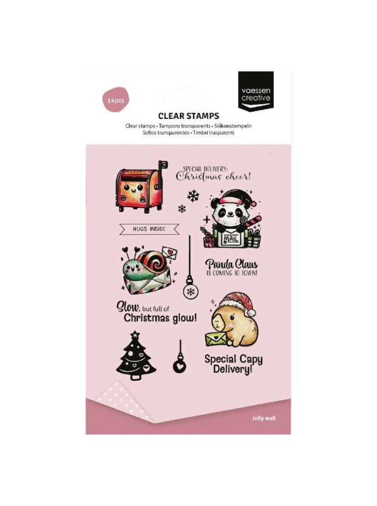 Panda Claus - Tampon Clear - Vaessen Creative