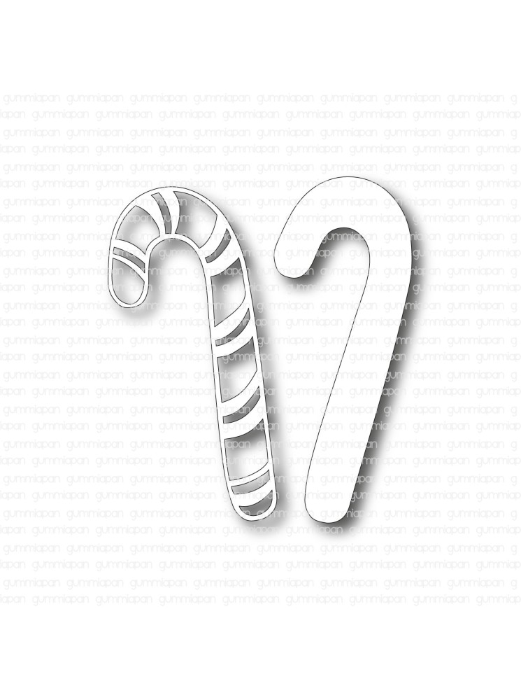 Candy cane - dies - Gummiapan