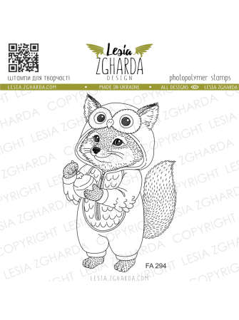 Renard en pyjama - Tampon...