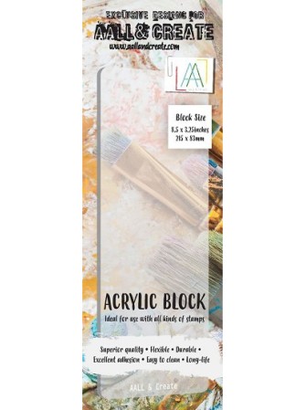 Bloc acrylique frise  pour tampons - Aall & create
