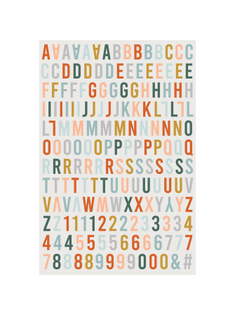 Stickers puffy alphabet -...