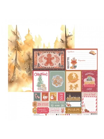 Pack papiers - Collection "Bredele & Co" - Mes P'tits Ciseaux