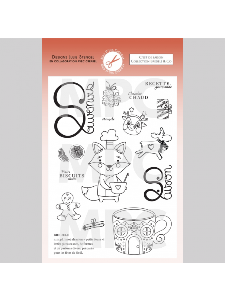 C'est de saison - Tampon clear - Collection "Bredele & Co" - Mes P'tits Ciseaux