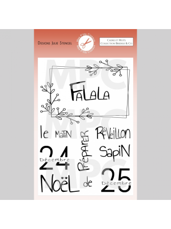 Cadre et mots - Tampon...