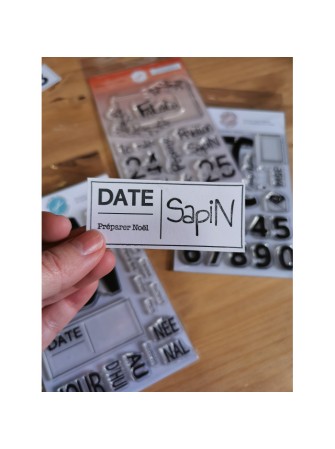 Cadre et mots - Tampon clear - Collection "Bredele & Co" - Mes P'tits Ciseaux