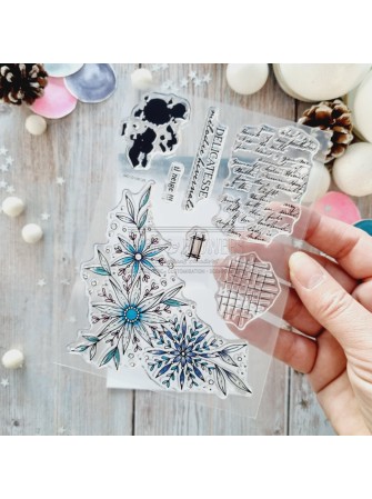 Texture Flocons - Tampon Clear - Collection "Altitude" - Chou & Flowers