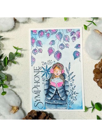 Histoire d'hiver - Tampon Clear - Collection "Altitude" - Chou & Flowers