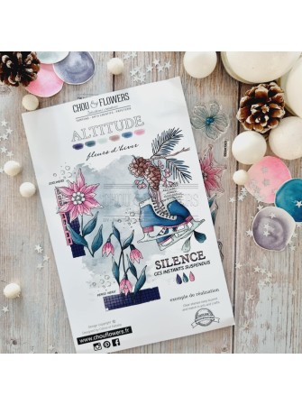 Fleurs d'hiver - Tampon Clear - Collection "Altitude" - Chou & Flowers