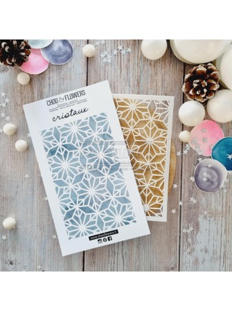 Pochoir - Cristaux -...