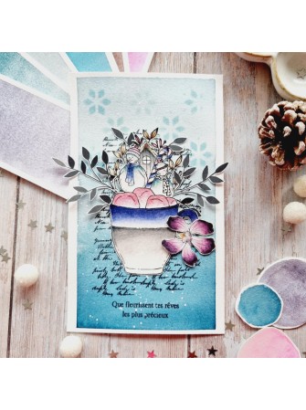 Pochoir - Motif Jacquard - Collection "Altitude" - Chou & Flowers