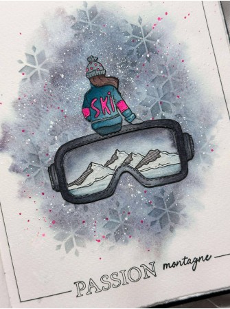 Pochoir - Motif Jacquard - Collection "Altitude" - Chou & Flowers