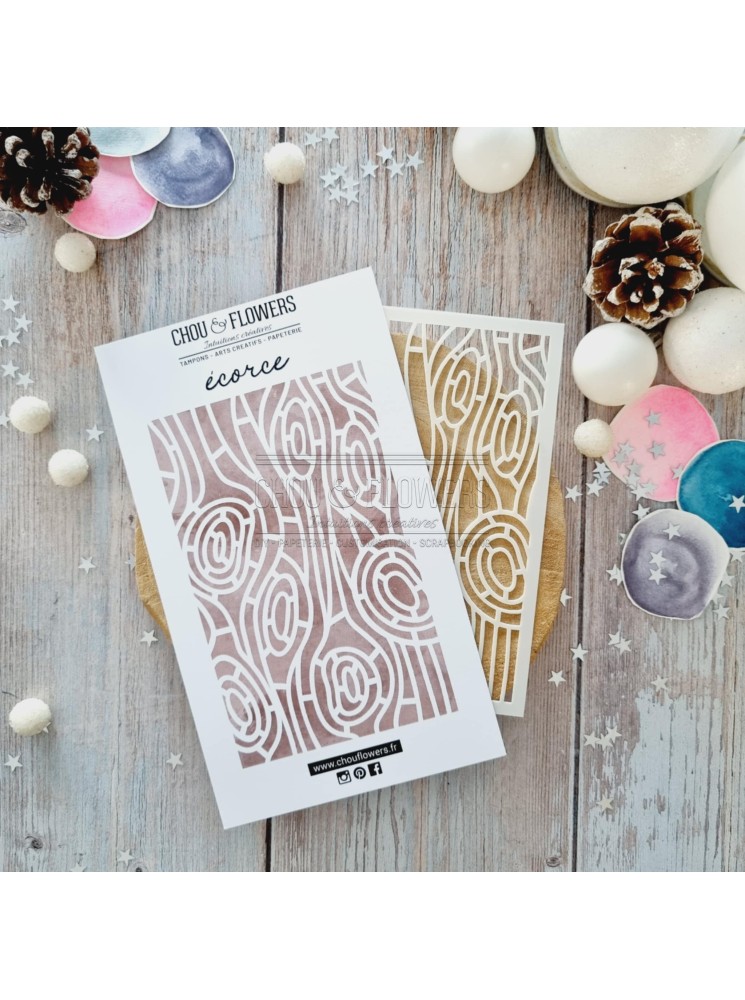 Pochoir - Ecorce - Collection "Altitude" - Chou & Flowers