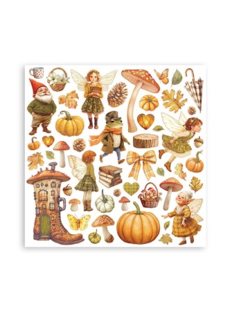 Pack papiers 20 x 20 cm - Collection "Whispering Woods" - Stamperia