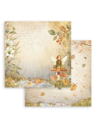 Pack papiers 20 x 20 cm - Collection "Whispering Woods" - Stamperia