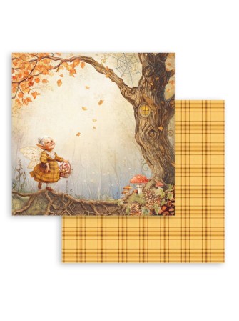 Pack papiers 20 x 20 cm - Collection "Whispering Woods" - Stamperia