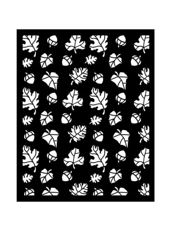 Leaves and Acorns Pattern -...