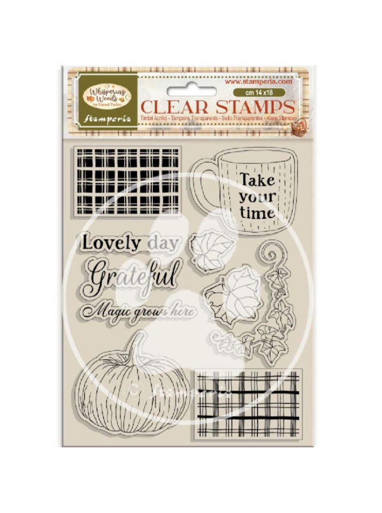 Cup and Pumpkin - Tampon clear - Collection "Whispering Woods" - Stamperia