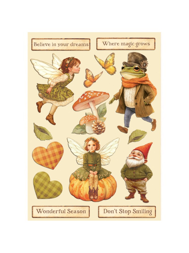 Die cuts en bois - Collection "Whispering Woods" - Stamperia