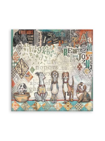 Maxi Pack papiers  - Collection "Furry Friends" - Stamperia