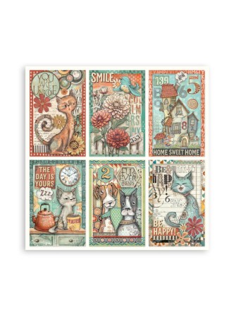 Maxi Pack papiers  - Collection "Furry Friends" - Stamperia