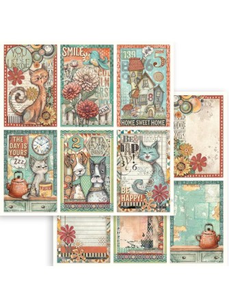 Pack papiers 20 x 20 cm  - Collection "Furry Friends" - Stamperia