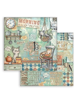 Pack papiers 20 x 20 cm  - Collection "Furry Friends" - Stamperia