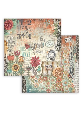 Pack papiers 20 x 20 cm  - Collection "Furry Friends" - Stamperia