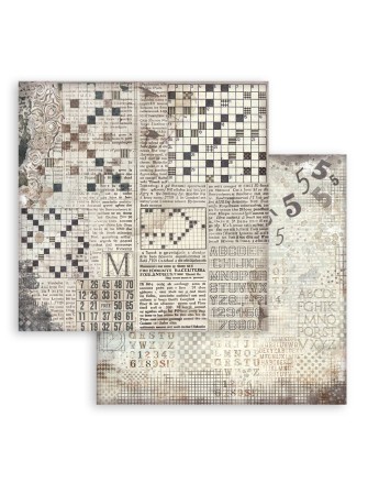 Pack papiers Background 20 x 20 cm - Collection "Furry Friends" - Stamperia