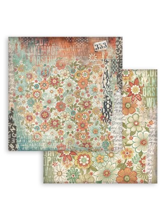 Pack papiers Background 20 x 20 cm - Collection "Furry Friends" - Stamperia