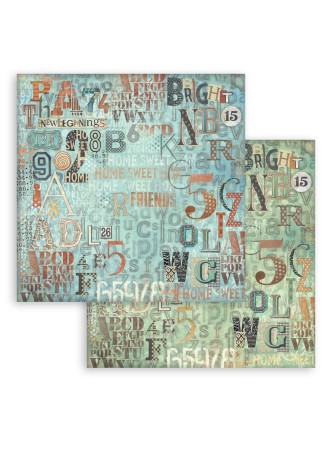 Pack papiers Background 20 x 20 cm - Collection "Furry Friends" - Stamperia