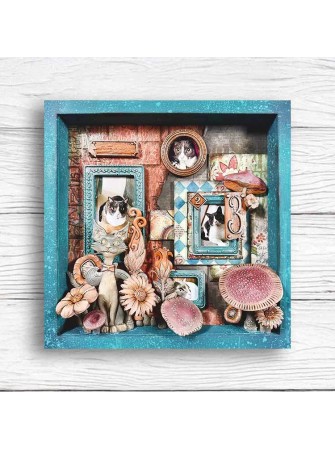 Pack papiers Background 20 x 20 cm - Collection "Furry Friends" - Stamperia