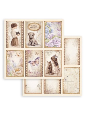 Pack papiers 20 x 20 cm - Romantic Collection "Quiet Days" - Stamperia
