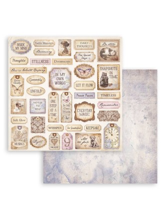 Pack papiers 20 x 20 cm - Romantic Collection "Quiet Days" - Stamperia
