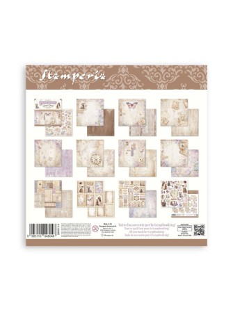 Pack papiers 20 x 20 cm - Romantic Collection "Quiet Days" - Stamperia