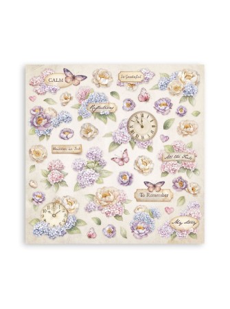 Maxi Pack papiers 20 x 20 cm - Romantic Collection "Quiet Days" - Stamperia