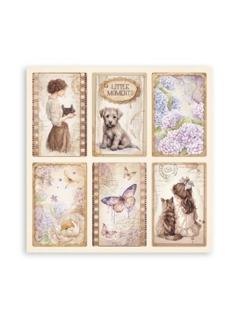 Maxi Pack papiers 20 x 20 cm - Romantic Collection "Quiet Days" - Stamperia
