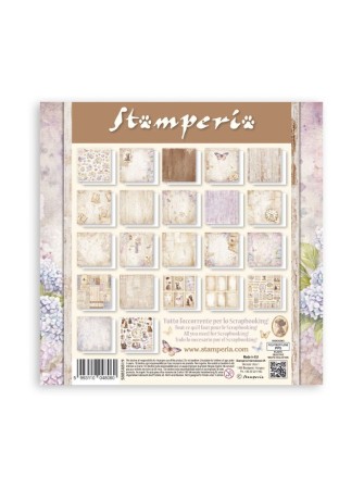 Maxi Pack papiers 20 x 20 cm - Romantic Collection "Quiet Days" - Stamperia