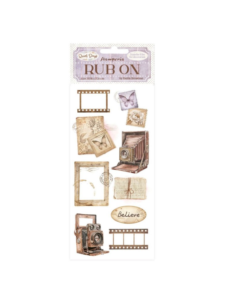 Rub'ons - Vintage Photography - Romantic Collection "Quiet Days" - Stamperia