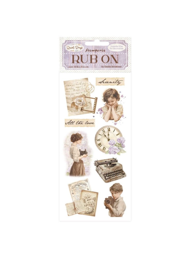 Rub'ons - Vintage Treasure - Romantic Collection "Quiet Days" - Stamperia