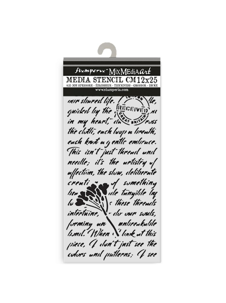 Manuscrit - Stencils - Romantic Collection "Quiet Days" - Stamperia