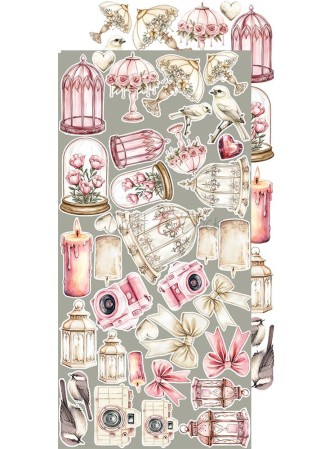 Pack de décors Mix  - Collection "Rose Emotions"  - Craft O'Clock