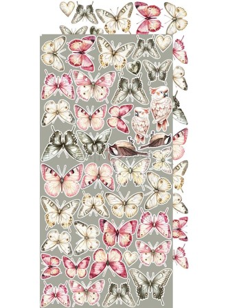 Pack de décors Mix  - Collection "Rose Emotions"  - Craft O'Clock