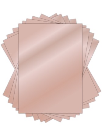 Kit Assortiment feuilles de papier Miroir A4 - Craft Consortium