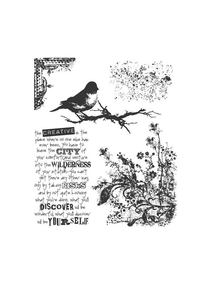 Tampon cling - Urban Tapestry - Tim Holtz - Stampers Anonymous