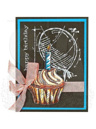 Tampon cling - Birthday Blueprint - Tim Holtz - Stampers Anonymous
